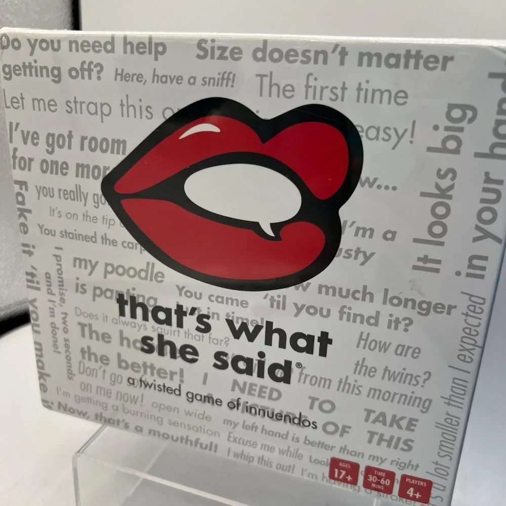 That's What She Said Game - The hilariously twisted party game adults only.